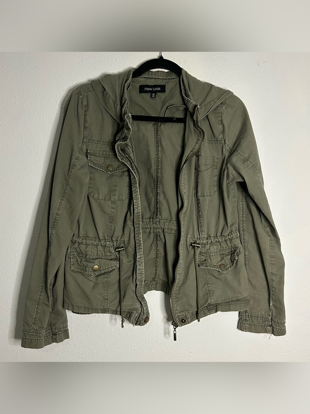 New Look Olive Utility Field Jacket with Hood